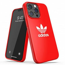 Заредете изображение във визуализатора на галерията – Adidas OR SnapCase Trefoil iPhone 13 Pro / 13 6.1 "red / red 47101 - TopMag
