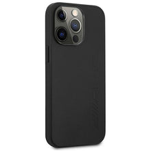 Заредете изображение във визуализатора на галерията – AMG AMHCP14LDOLBK iPhone 14 Pro 6.1 "black / black hardcase Leather Hot Stamped - TopMag
