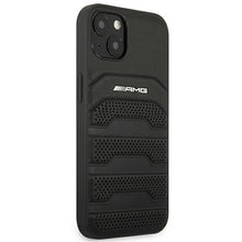 Заредете изображение във визуализатора на галерията – AMG AMHCP14MGSEBK iPhone 14 Plus 6,7 "black / black hardcase Leather Debossed Lines - TopMag
