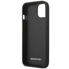 Заредете изображение във визуализатора на галерията – AMG AMHCP14MGSEBK iPhone 14 Plus 6,7 "black / black hardcase Leather Debossed Lines - TopMag
