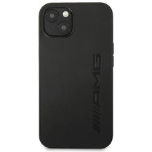 Заредете изображение във визуализатора на галерията – AMG AMHCP14SDOLBK iPhone 14 6.1 "black / black hardcase Leather Hot Stamped - TopMag
