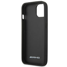 Заредете изображение във визуализатора на галерията – AMG AMHCP14SDOLBK iPhone 14 6.1 "black / black hardcase Leather Hot Stamped - TopMag
