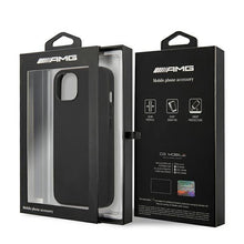 Заредете изображение във визуализатора на галерията – AMG AMHCP14SDOLBK iPhone 14 6.1 "black / black hardcase Leather Hot Stamped - TopMag
