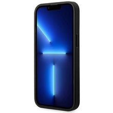 Заредете изображение във визуализатора на галерията – Case BMW BMHCP14L22PTDK iPhone 14 Pro 6.1 "black / black Leather Stamp Tricolor - TopMag
