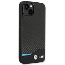 Заредете изображение във визуализатора на галерията – Case BMW BMHCP14M22NBCK iPhone 14 Plus 6.7 "black / black Leather Carbon - TopMag
