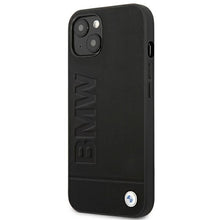 Заредете изображение във визуализатора на галерията – Case BMW BMHCP14MSLLBK iPhone 14 Plus 6.7 "black / black Leather Stamp - TopMag
