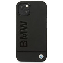 Заредете изображение във визуализатора на галерията – Case BMW BMHCP14MSLLBK iPhone 14 Plus 6.7 "black / black Leather Stamp - TopMag
