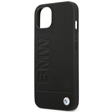 Заредете изображение във визуализатора на галерията – Case BMW BMHCP14MSLLBK iPhone 14 Plus 6.7 "black / black Leather Stamp - TopMag
