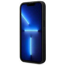 Заредете изображение във визуализатора на галерията – Case BMW BMHMP14L22PTDK iPhone 14 Pro 6.1 "black / black Leather Stamp Tricolor Magsafe - TopMag
