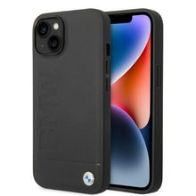 Заредете изображение във визуализатора на галерията – Case BMW BMHMP14MSLLBK iPhone 14 Plus 6.7 "black / black hardcase Signature Logo Imprint Magsafe - TopMag
