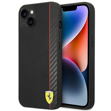 Заредете изображение във визуализатора на галерията – Ferrari FEHCP14MAXBK iPhone 14 Plus 6.7 "black / black hardcase Carbon - TopMag
