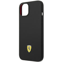 Заредете изображение във визуализатора на галерията – Ferrari FEHCP14MSIBBK iPhone 14 Plus 6.7 "black / black hardcase Silicone Metal Logo - TopMag
