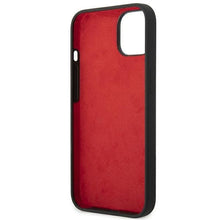 Заредете изображение във визуализатора на галерията – Ferrari FEHCP14MSIBBK iPhone 14 Plus 6.7 "black / black hardcase Silicone Metal Logo - TopMag

