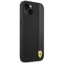Заредете изображение във визуализатора на галерията – Ferrari FEHCP14SAXBK iPhone 14 6.1 "black / black hardcase Carbon - TopMag

