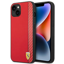 Заредете изображение във визуализатора на галерията – Ferrari FEHCP14SAXRE iPhone 14 6.1 "red / red hardcase Carbon - TopMag
