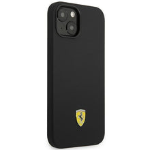 Заредете изображение във визуализатора на галерията – Ferrari FEHCP14SSIBBK iPhone 14 6.1 "black / black hardcase Silicone Metal Logo - TopMag
