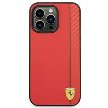 Заредете изображение във визуализатора на галерията – Ferrari FEHCP14XAXRE iPhone 14 Pro Max 6.7 "red / red hardcase Carbon - TopMag
