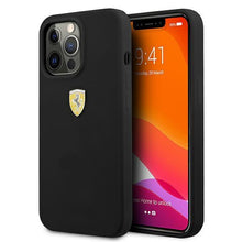 Заредете изображение във визуализатора на галерията – Ferrari FESSIHCP13LBK iPhone 13 Pro / 13 6.1 "black / black hardcase Silicone - TopMag
