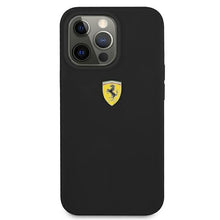 Заредете изображение във визуализатора на галерията – Ferrari FESSIHCP13LBK iPhone 13 Pro / 13 6.1 "black / black hardcase Silicone - TopMag
