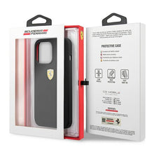 Заредете изображение във визуализатора на галерията – Ferrari FESSIHCP13LBK iPhone 13 Pro / 13 6.1 "black / black hardcase Silicone - TopMag
