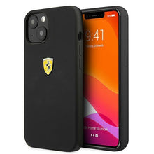 Заредете изображение във визуализатора на галерията – Ferrari FESSIHCP13MBK iPhone 13 6.1 "black / black hardcase Silicone - TopMag
