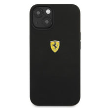 Заредете изображение във визуализатора на галерията – Ferrari FESSIHCP13MBK iPhone 13 6.1 "black / black hardcase Silicone - TopMag
