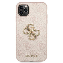 Заредете изображение във визуализатора на галерията – Guess GUHCN584GMGPI iPhone 11 Pro pink / pink hardcase 4G Big Metal Logo - TopMag
