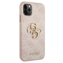 Заредете изображение във визуализатора на галерията – Guess GUHCN584GMGPI iPhone 11 Pro pink / pink hardcase 4G Big Metal Logo - TopMag
