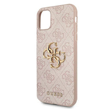 Заредете изображение във визуализатора на галерията – Guess GUHCN584GMGPI iPhone 11 Pro pink / pink hardcase 4G Big Metal Logo - TopMag

