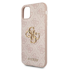 Заредете изображение във визуализатора на галерията – Guess GUHCN614GMGPI iPhone 11 6.1 "/ Xr pink / pink hardcase 4G Big Metal Logo - TopMag

