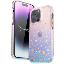 Заредете изображение във визуализатора на галерията – Kingxbar Heart Star Series case for iPhone 14 case with zodiac stars
