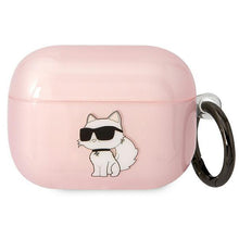 Заредете изображение във визуализатора на галерията – Karl Lagerfeld KLAPHNCHTCP Airpods Pro cover pink/pink Ikonik Choupette
