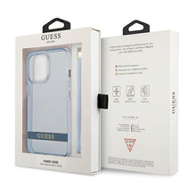 Заредете изображение във визуализатора на галерията – Guess GUHCP13LHTSGSB iPhone 13 Pro / 13 6,1 "blue / blue hardcase Translucent Stap - TopMag
