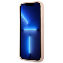 Заредете изображение във визуализатора на галерията – Guess GUHCP13LPSATPP iPhone 13 Pro / 13 6.1 "pink / pink hardcase SaffianoTriangle Logo Cardslot - TopMag
