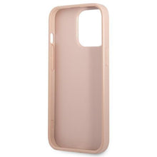 Заредете изображение във визуализатора на галерията – Guess GUHCP13LPSATPP iPhone 13 Pro / 13 6.1 "pink / pink hardcase SaffianoTriangle Logo Cardslot - TopMag
