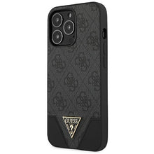 Заредете изображение във визуализатора на галерията – Guess GUHCP13LPU4GHBK iPhone 13 Pro / 13 6.1 "gray / gray hardcase 4G Triangle Collection - TopMag
