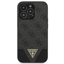 Заредете изображение във визуализатора на галерията – Guess GUHCP13LPU4GHBK iPhone 13 Pro / 13 6.1 "gray / gray hardcase 4G Triangle Collection - TopMag
