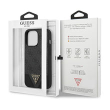 Заредете изображение във визуализатора на галерията – Guess GUHCP13LPU4GHBK iPhone 13 Pro / 13 6.1 "gray / gray hardcase 4G Triangle Collection - TopMag
