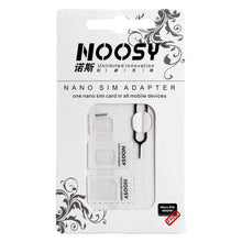 Заредете изображение във визуализатора на галерията – Noosy Adapter Nano Micro Sim 3in1 iPhone Set + key - TopMag
