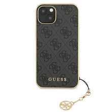 Заредете изображение във визуализатора на галерията – Guess GUHCP13MGF4GGR iPhone 13 6.1 "gray / gray hardcase 4G Charms Collection - TopMag
