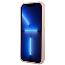 Заредете изображение във визуализатора на галерията – Guess GUHCP13MPSATPP iPhone 13 6.1 "pink / pink hardcase SaffianoTriangle Logo Cardslot - TopMag
