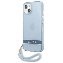 Заредете изображение във визуализатора на галерията – Guess GUHCP13SHTSGSB iPhone 13 mini 5,4 "blue / blue hardcase Translucent Stap - TopMag

