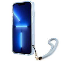 Заредете изображение във визуализатора на галерията – Guess GUHCP13SHTSGSB iPhone 13 mini 5,4 "blue / blue hardcase Translucent Stap - TopMag
