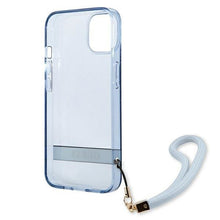 Заредете изображение във визуализатора на галерията – Guess GUHCP13SHTSGSB iPhone 13 mini 5,4 "blue / blue hardcase Translucent Stap - TopMag
