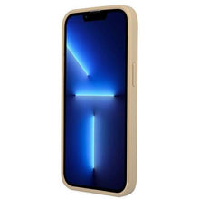 Заредете изображение във визуализатора на галерията – Guess GUHCP13SPSATLE iPhone 13 mini 5,4 "beige / beige hardcase SaffianoTriangle Logo - TopMag
