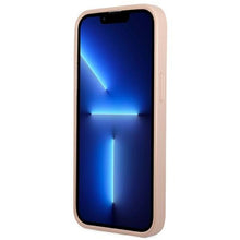 Заредете изображение във визуализатора на галерията – Guess GUHCP13SPSATPP iPhone 13 mini 5,4 "pink / pink hardcase SaffianoTriangle Logo Cardslot - TopMag
