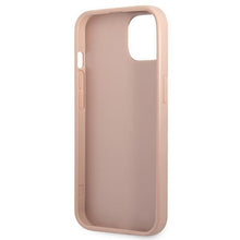 Заредете изображение във визуализатора на галерията – Guess GUHCP13SPSATPP iPhone 13 mini 5,4 "pink / pink hardcase SaffianoTriangle Logo Cardslot - TopMag
