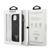 Заредете изображение във визуализатора на галерията – Guess GUHCP13SPU4GHBK iPhone 13 Mini 5,4 "gray / gray hardcase 4G Triangle Collection - TopMag

