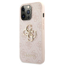 Заредете изображение във визуализатора на галерията – Guess GUHCP13X4GMGPI iPhone 13 Pro Max 6,7" różowy/pink hardcase 4G Big Metal Logo - TopMag
