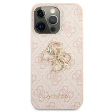 Заредете изображение във визуализатора на галерията – Guess GUHCP13X4GMGPI iPhone 13 Pro Max 6,7" różowy/pink hardcase 4G Big Metal Logo - TopMag

